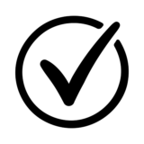 check-mark-hand-drawn-circle icon